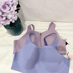 Victoria's Secret Purple and blue Sports Bra with support Design set of 2 40C